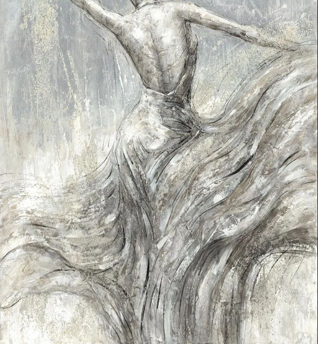 Classy Art Greek Hand Painted Textured Canvas Wall Art-1