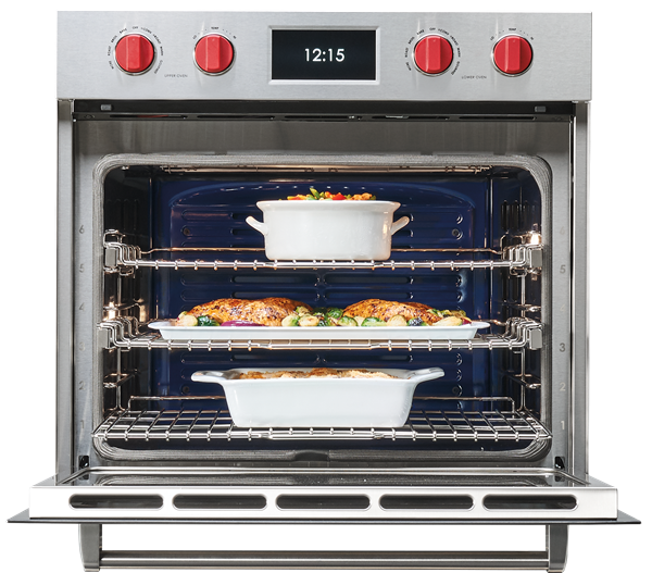 Wolf® M Series 30" Stainless Steel Professional Single Electric Built in Wall Oven-3