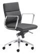 Zuo® Engineer Black Low Back Office Chair-0