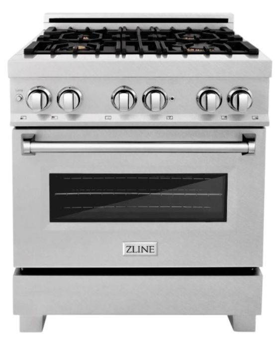 ZLINE 30" Satin Stainless Steel Pro Style Dual Fuel Range-0