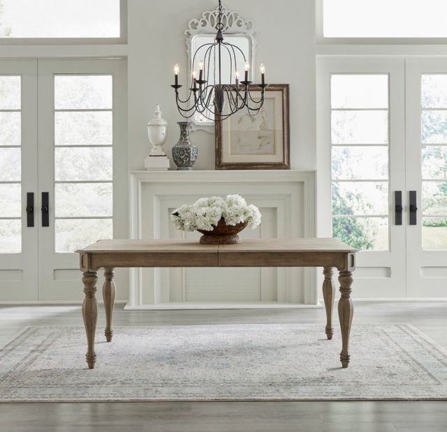 Liberty Furniture Magnolia Manor Weathered Bisque Rectangular Dining Table-2