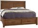 Artisan & Post by Vaughan-Bassett Cool Rustic Amber Queen Mansion Storage Panel Bed-0