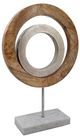A & B Home Asther Brown Ring Decorative Statue-3