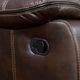 Furniture of America® Pollux Brown Manual Reclining Loveseat-2