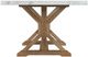 Elements International Lakeview White Dining Table with Natural Base-2