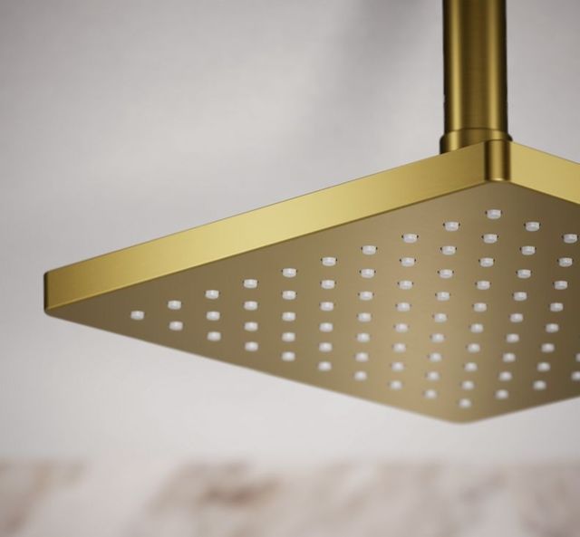 KOHLER® Honesty® Vibrant Brushed Moderne Brass 1.75 GPM 8" Single-Function Rainhead-4