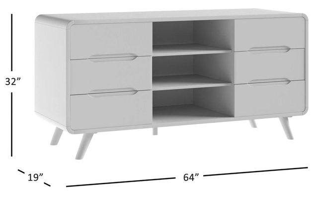 Jofran Inc. Marlowe Black Media Console-2