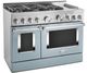 KitchenAid® 48" Misty Blue Smart Pro Style Gas Range with Griddle-3