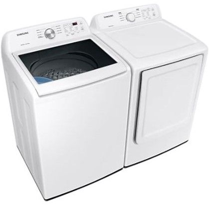 Samsung White Top Load Washer & Electric Dryer Laundry Pair-3