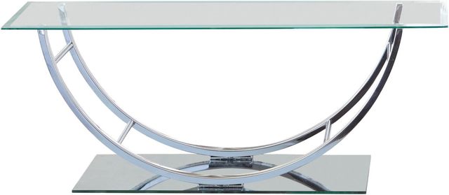 Coaster® Danville Glass Top Coffee Table with Chrome U-Shaped Base-0
