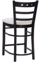 Linon Dotty 2-Piece Dark Brown/Gray Upholstered Bar Stool-5
