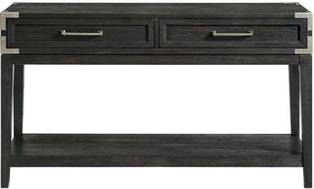 Intercon Laguna Weathered Steel Sofa Table-1