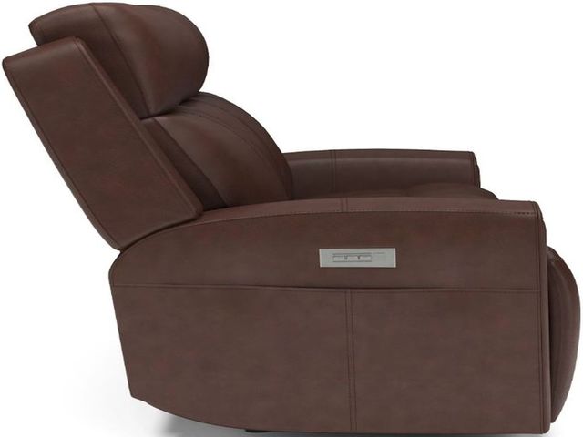 Flexsteel® Barnett Timber Power Reclining Sofa with Power Headrests and Lumbar-4