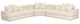 TOV Furniture Lulu 3-Piece Cream Left-Arm Facing Sectional-0