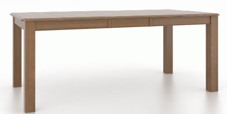 Canadel Customizable Gourmet 76" VD Base Dining Table with One Removable Leaf-0