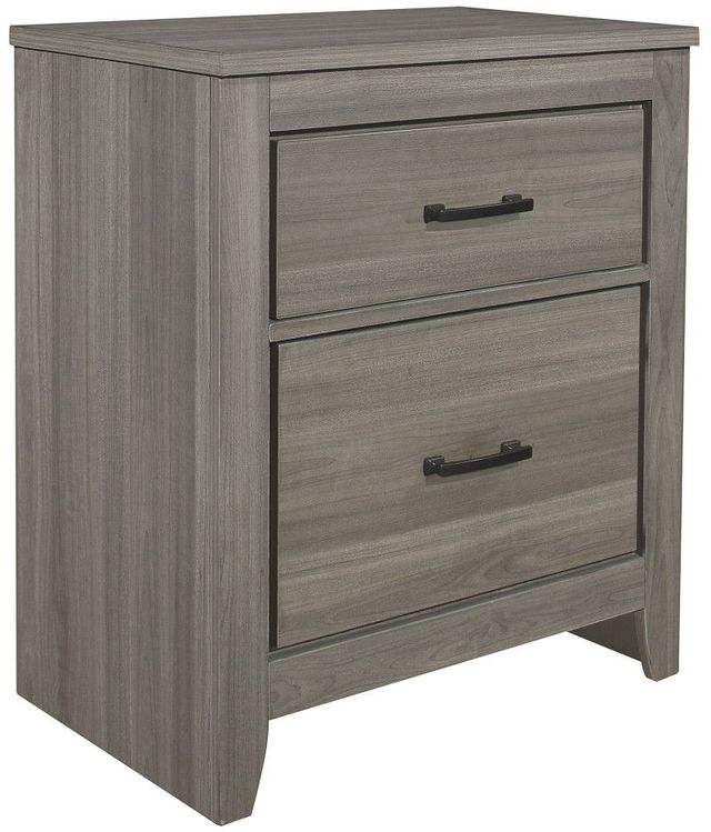 Mazin Furniture Waldorf Dark Gray Nightstand-1