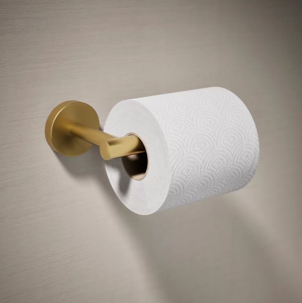 KOHLER® Elate® Vibrant Brushed Moderne Brass Toilet Paper Holder-1