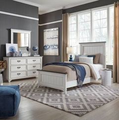 Liberty Furniture Allyson Park 3-Piece Wire Brushed White Twin Bedroom Set