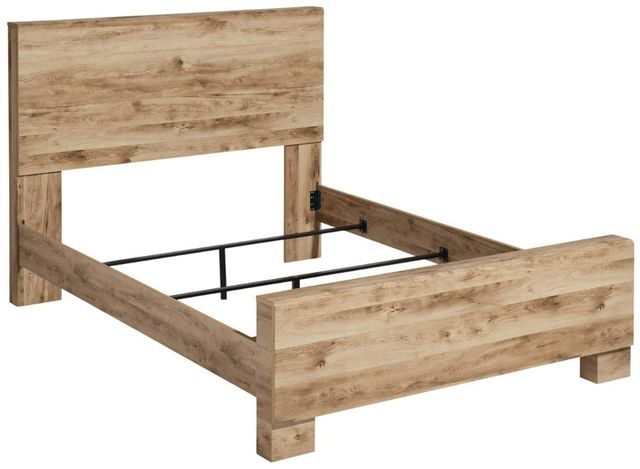 Signature Design by Ashley® Hyanna Tan Brown King Panel Bed-3