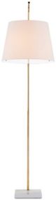 Currey & Company Cloister Antique Brass/White Large Floor Lamp-3