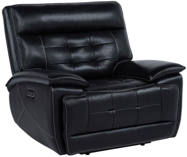 Coaster® Hewitt Black Upholstered Dual Power Recliner Chair-0