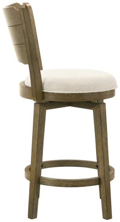 Armen Living Winsley Putty Brown/White Counter Stool-3
