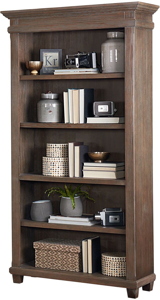 Martin Furniture Carson Weathered Dove Open Bookcase-0