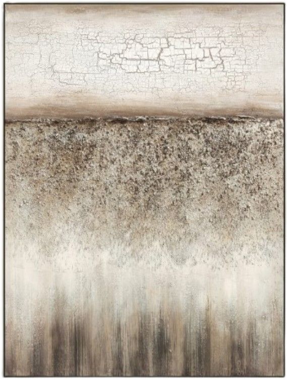 Classy Living Organic Cracked Earth Textured Serenity Wall Art-0