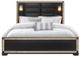 Global Furniture USA Blake 5-Piece Black/Gold King Bedroom Set-2