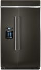 KitchenAid® 29.52 Cu. Ft. Black Stainless Steel with PrintShield™ Finish Built In Side-By-Side Refrigerator-0