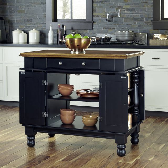 homestyles® Americana Black Kitchen Island-3