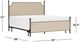 HH2 Home McArthur Beige/Bronze King Panel Bed-2