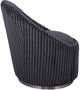 Uttermost® Crue Gunmetal Swivel Chair-4