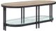 ACME Furniture Brantley Oak Coffee Table with Sandy Black Base-0
