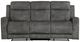 Homelegance® Muncie Brownish Gray Double Manual Reclining Sofa-2