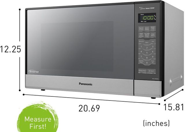 Panasonic® 1.2 Cu. Ft. Stainless Steel Built In/Countertop Microwave-3