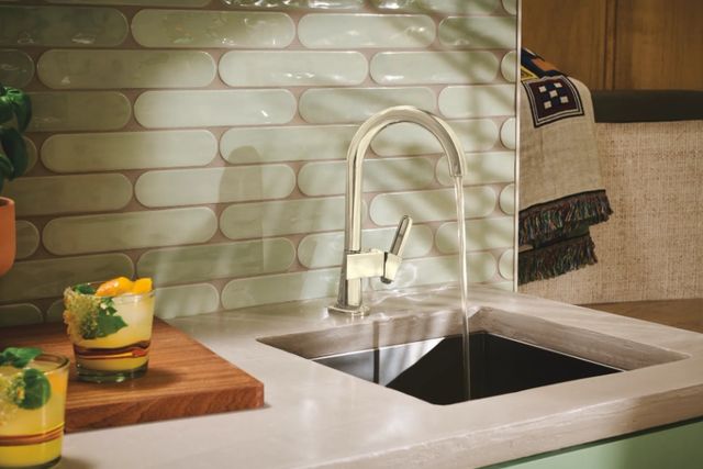 Brizo Frank Lloyd Wright® Brilliance® Polished Nickel Bar Faucet Lever Handle Kit-1