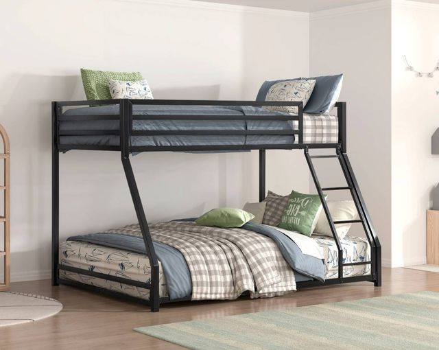 Homelegance® Jovie Black Twin/Full Bunk Bed-1