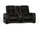 Alan Black Power Leather Loveseat-0