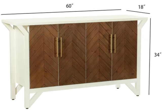 Stylecraft Norman Wyatt Home Amber/White Cabinet-2