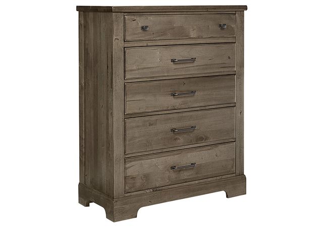 Vaughan-Bassett Artisan & Post Collection Cool Rustic Stone Grey 5 Drawer Chest-0