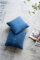 A & B Home Blue 18" Cable Knit Throw Pillow-5