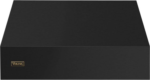 Viking 5 Series 36" Cast Black Mounted Range Hood with Brushed Brass Trim-0
