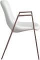 Zuo® Modern Desi Walnut/White Dining Chair-2