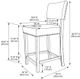 Linon Corey Black Counter Stool-2