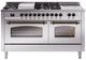 Ilve® Nostalgie II Series 60" Stainless Steel Pro Style Dual Fuel Range-0
