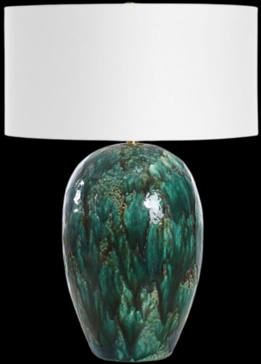 Uttermost® Ceralene Green Table Lamp-0