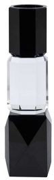 A & B Home Black/Clear Tealight Candle Holder-2