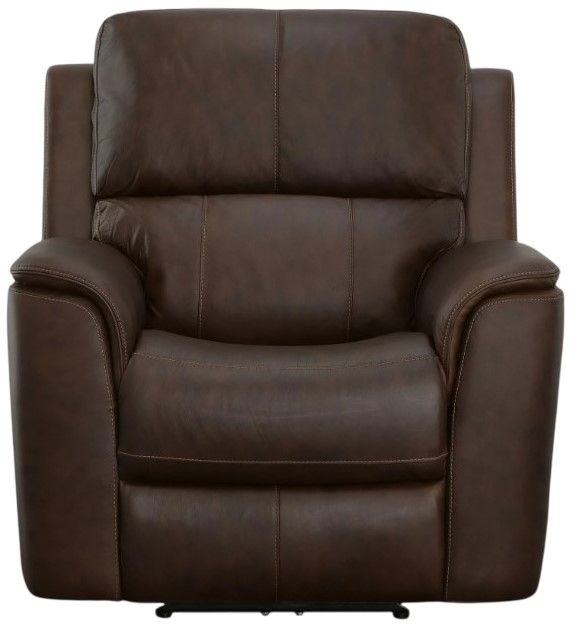 Flexsteel® Henry Dark Brown Power Recliner with Power Headrest and Lumbar-2