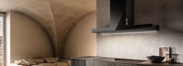 Elica Iconic Series Haiku 36" Black Glass Wall Mounted Range Hood-2
